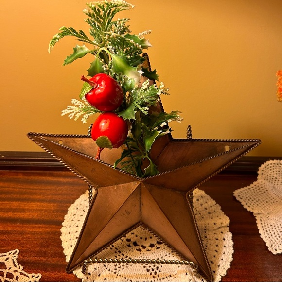 Copper Star Wall Pocket Country Farmhouse decor - Picture 1 of 10